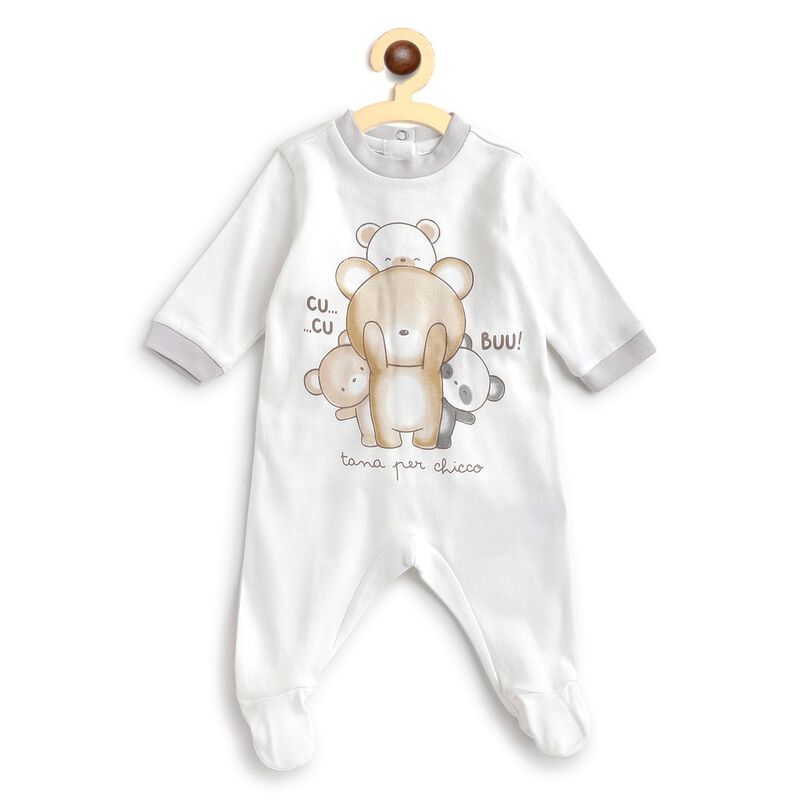 Knitted Babysuit-Back Opening image number null